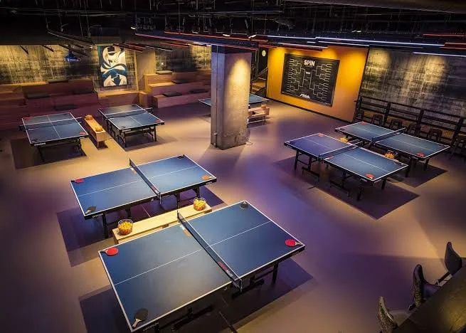 Table tennis room references — supplied service image