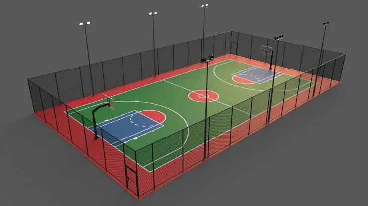 Basketball court development at Don Bosco School, Katihar, Bihar