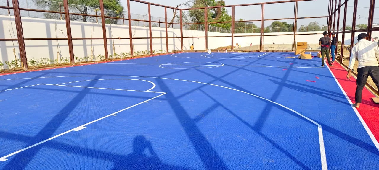 Sports court development at Mount Litera Zee School, Banka, Bihar