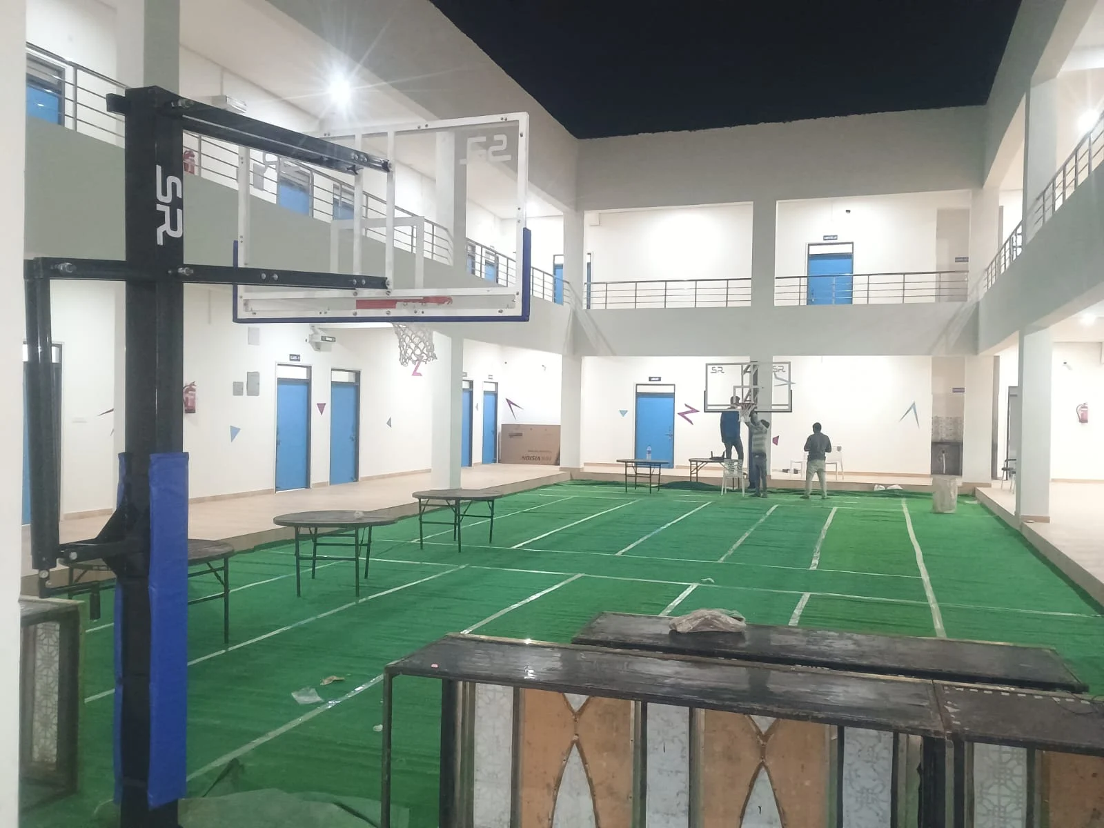 Basketball posts & court development at Mount Litera Zee School, Warisnagar, Samastipur, Bihar