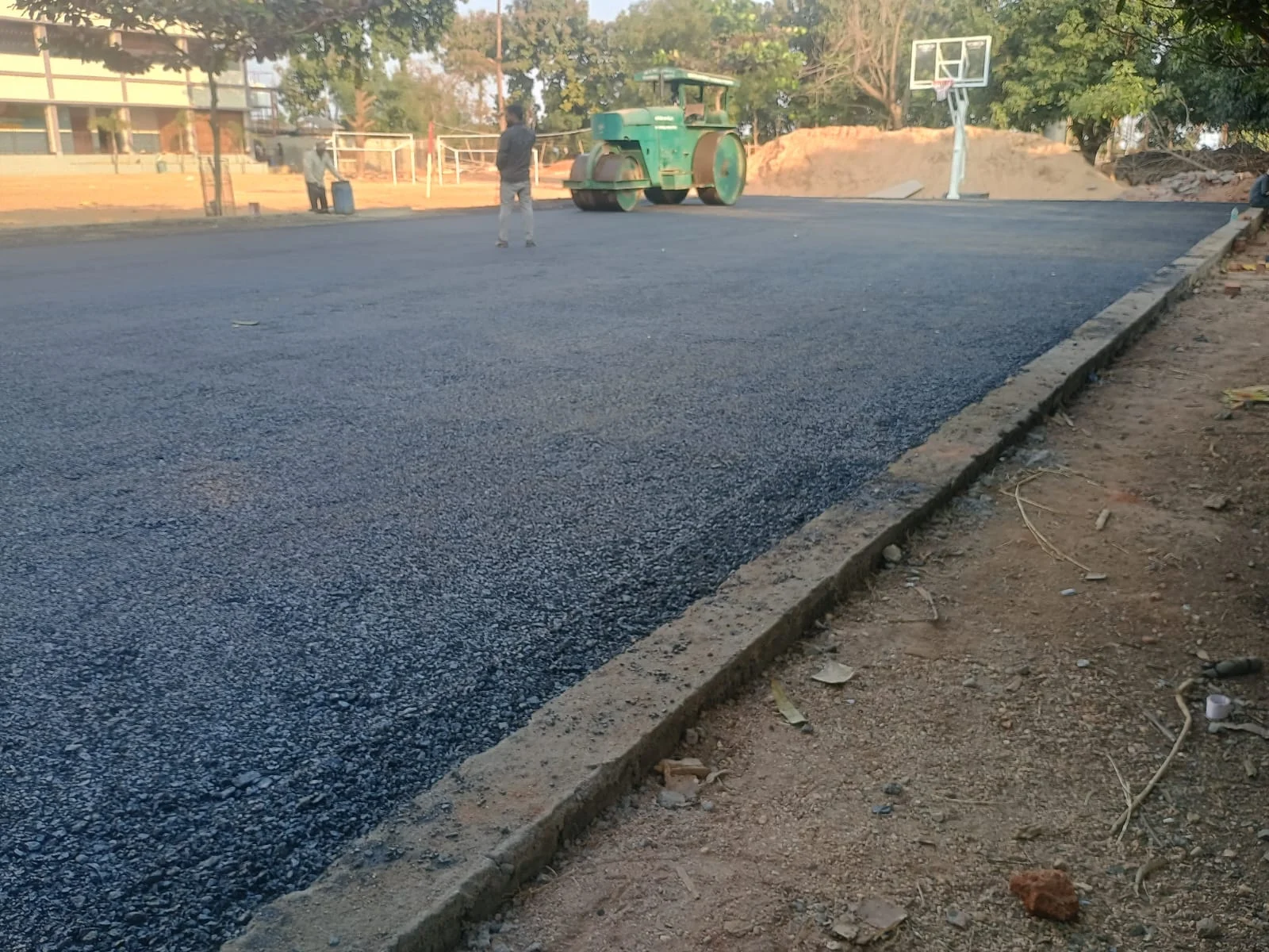 Basketball posts & court development at St Joseph’s School, Devipur, Deoghar, Jharkhand